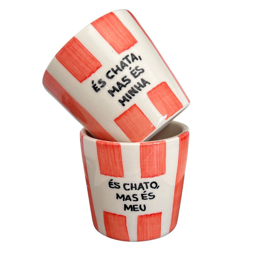 Kit dia dos namorados copos de café - És chato(a)